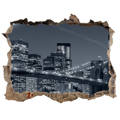 Fototapeta dziura na ścianę Manhattan Nowy Jork