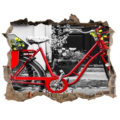 Fototapeta dziura na ścianę Rower miejski