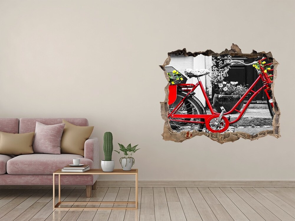 Fototapeta dziura na ścianę Rower miejski
