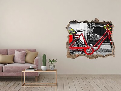 Fototapeta dziura na ścianę Rower miejski