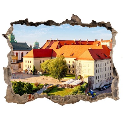 Fototapeta dziura na ścianę 3d Kraków Polska