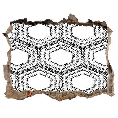 Fototapeta dziura na ścianę Geometryczne tło