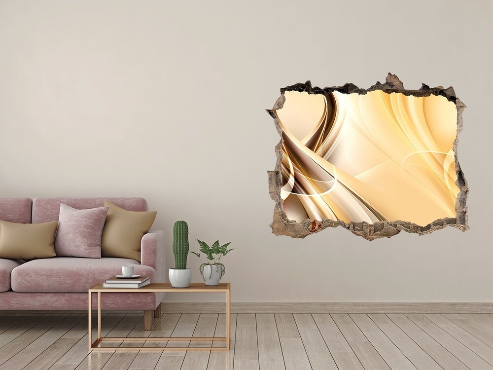 Dziura 3d fototapeta naklejka Abstrakcja fale