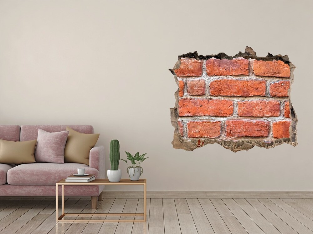 Fototapeta dziura na ścianę Ceglana ściana