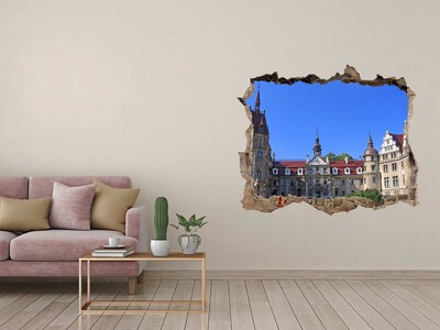 Fototapeta dziura na ścianę 3d Zamek Moszna Polska