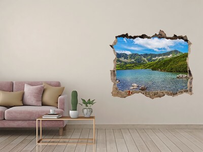 Dziura 3d w ścianie naklejka Dolina Tatry