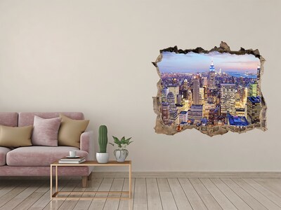 Fototapeta dziura na ścianę 3d Nowy Jork