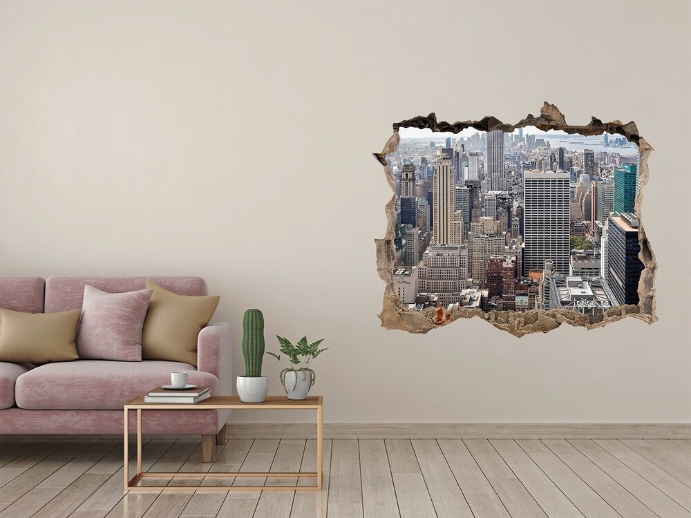 Fototapeta dziura na ścianę 3d Nowy Jork