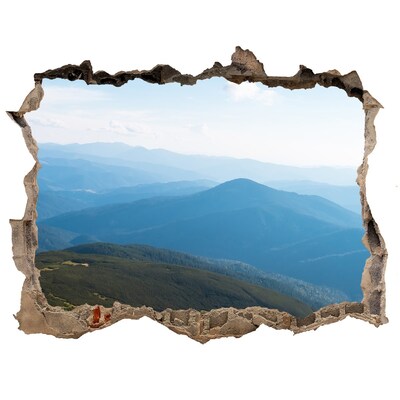 Dziura 3d w ścianie na ścianę Park narodowy Tatry