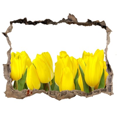 Samoprzylepna naklejka fototapeta Żółte tulipany