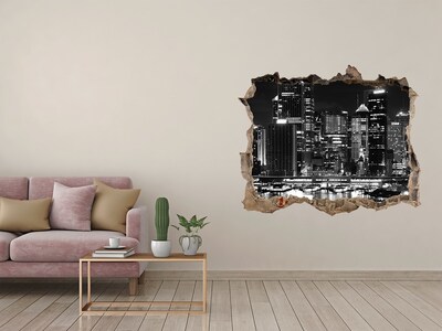Fototapeta dziura na ścianę 3d Sydney nocą