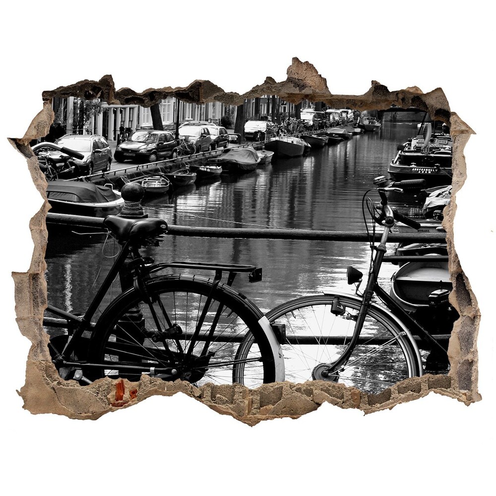 naklejka fototapeta 3D widok Rowery Amsterdam