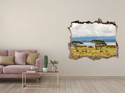 naklejka fototapeta 3D widok Jezioro Naivasha