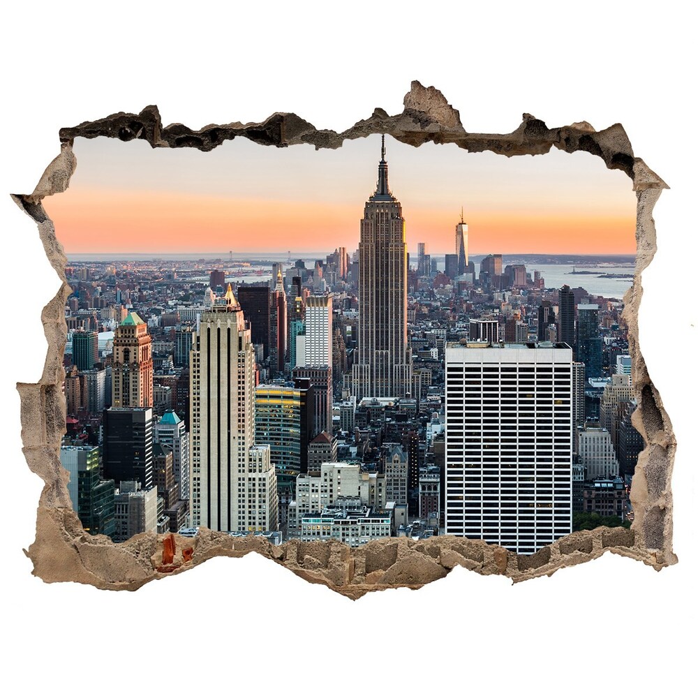 Fototapeta dziura na ścianę 3d Nowy Jork