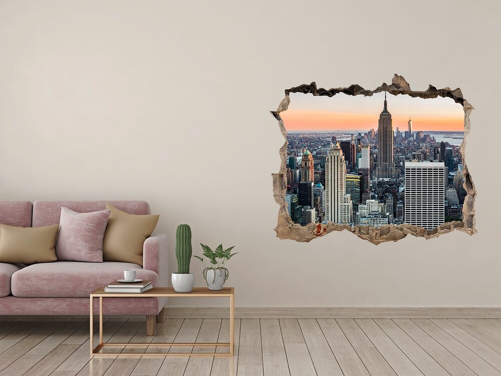 Fototapeta dziura na ścianę 3d Nowy Jork