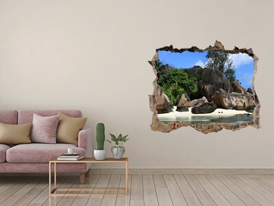 naklejka fototapeta 3D widok Seszele panorama