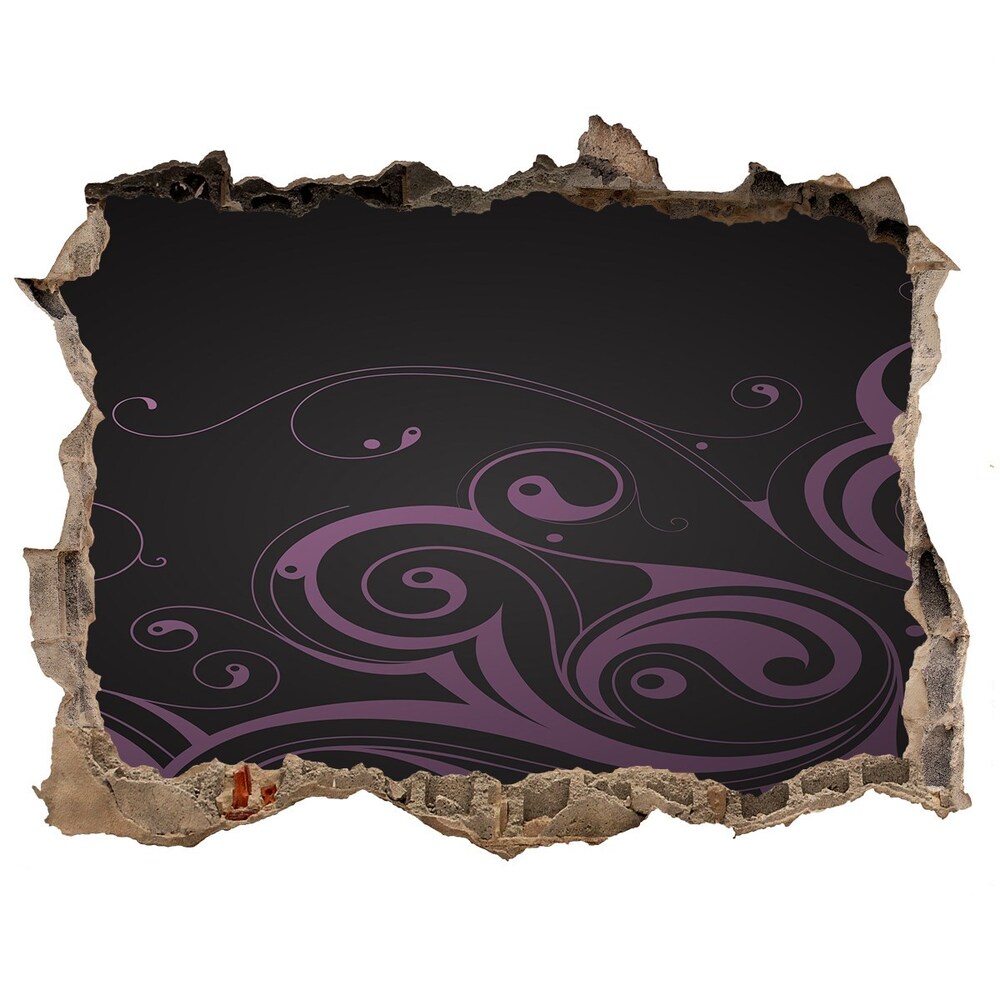 Dziura 3d fototapeta naklejka Ornamenty