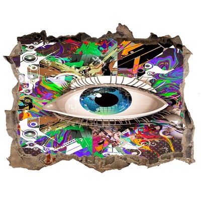 Dziura 3d fototapeta naklejka Abstrakcyjne oko