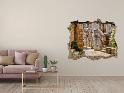 Fototapeta dziura na ścianę 3d Urokliwa uliczka