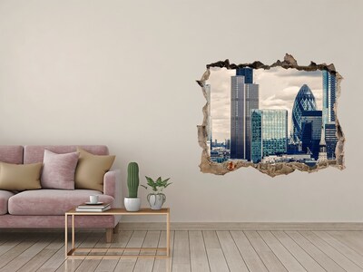 Fototapeta dziura na ścianę 3d Drapacze chmur