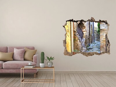 Fototapeta dziura na ścianę 3d Urokliwa uliczka