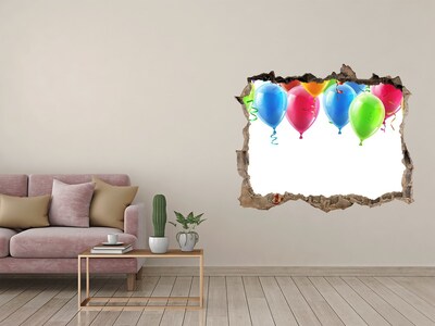 Fototapeta dziura na ścianę Kolorowe balony