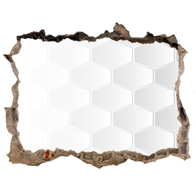 Dziura 3d fototapeta naklejka Sześciokąty tło