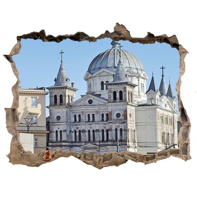 Fototapeta dziura na ścianę 3d Plac Wolności Łódź