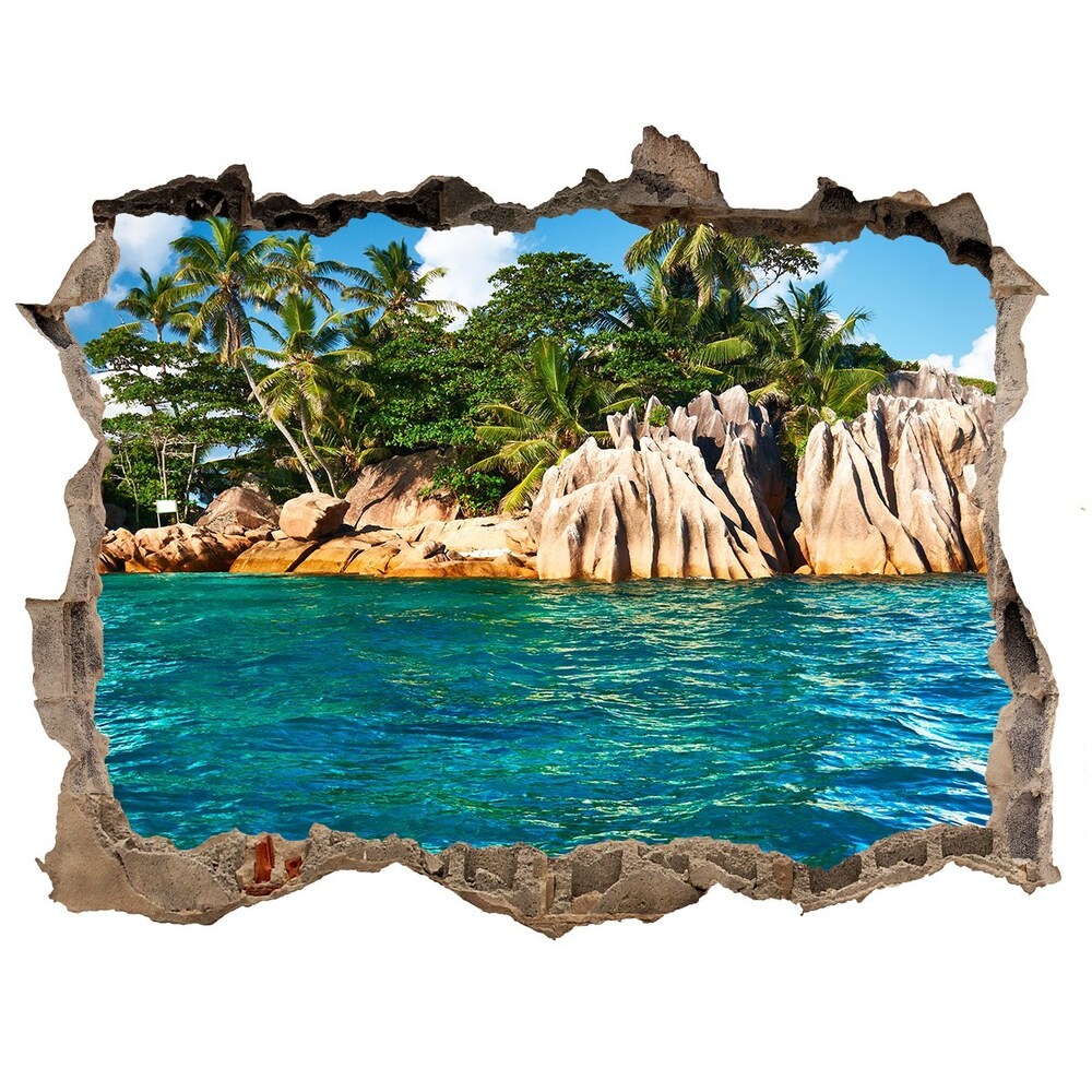 naklejka fototapeta 3D widok Tropikalna wyspa
