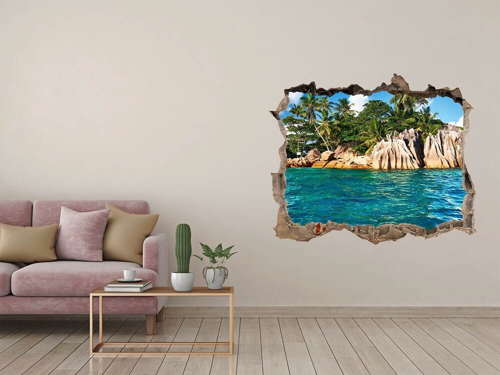 naklejka fototapeta 3D widok Tropikalna wyspa