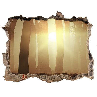 naklejka fototapeta 3D widok Mgła w lesie
