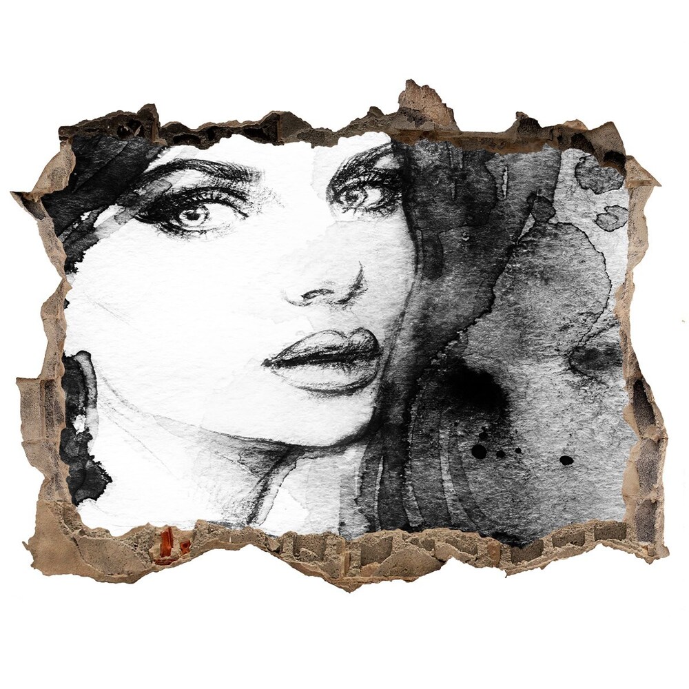 Fototapeta dziura na ścianę Kobieta portret
