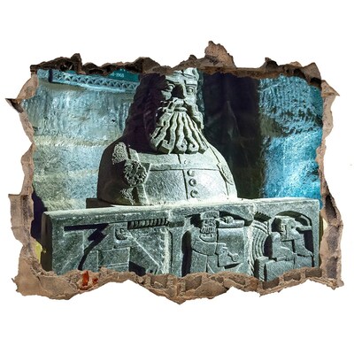 Fototapeta dziura na ścianę 3d Kopalnia soli