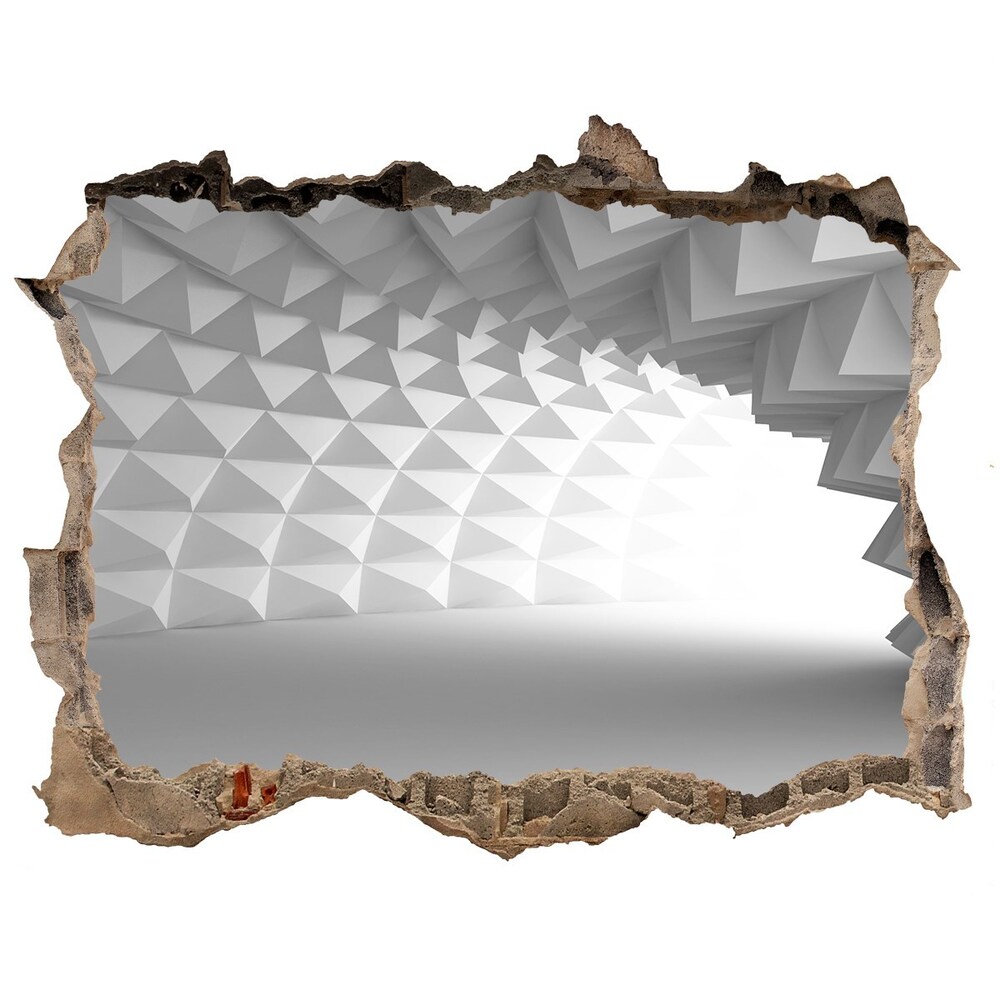 Samoprzylepna dziura ścienna 3D Abstrakcja tunel
