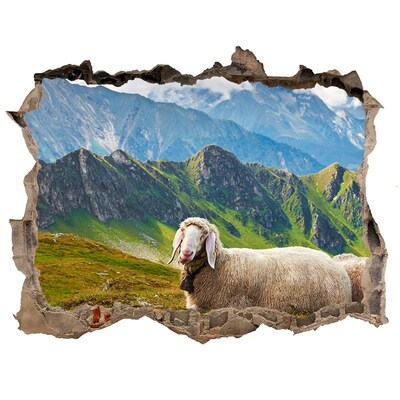 naklejka fototapeta 3D na ścianę Owce w Alpach