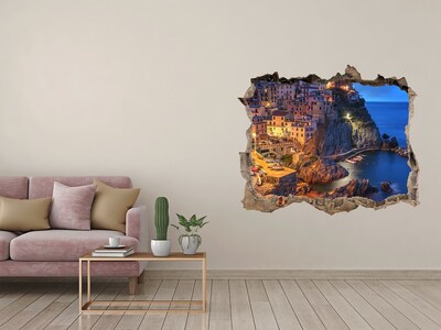 Fototapeta dziura na ścianę 3d Manarola Włochy