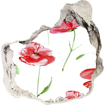 Naklejka 3D dziura na ścianę samoprzylepna Maki