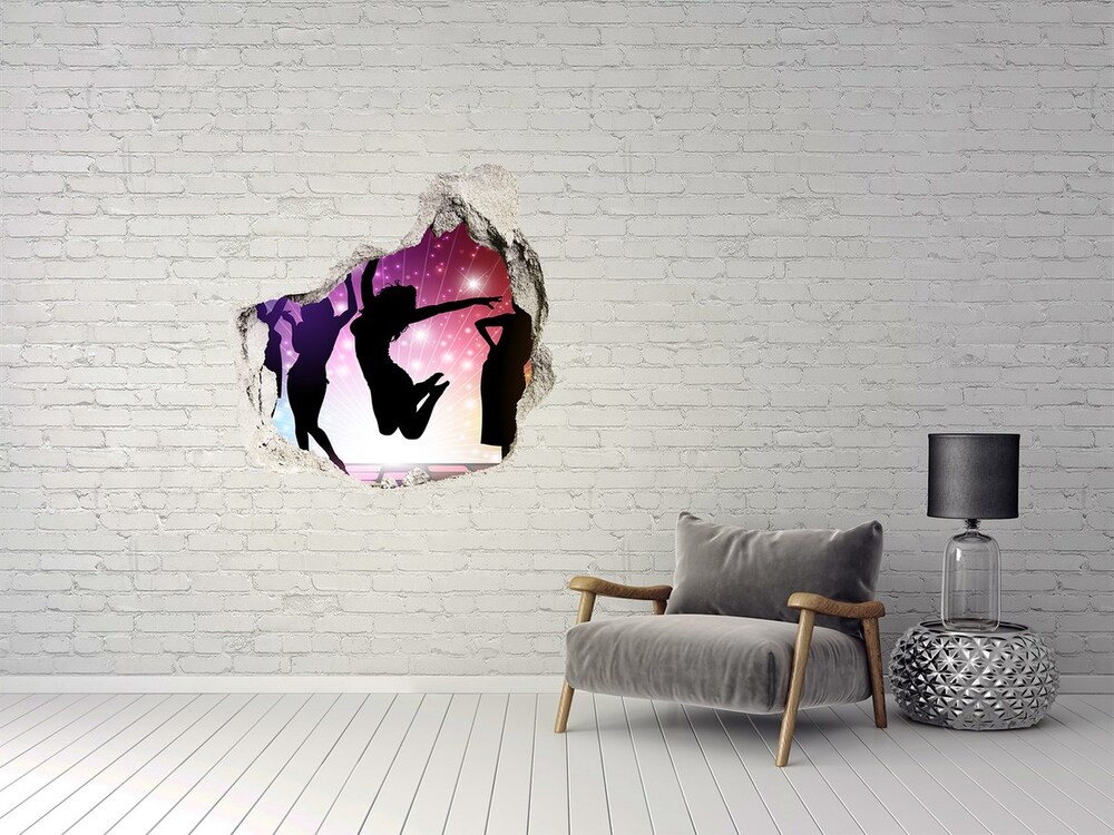 Fototapeta dziura na ścianę Dyskoteka