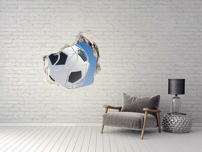 Fototapeta dziura na ścianę 3d Piłka w bramce