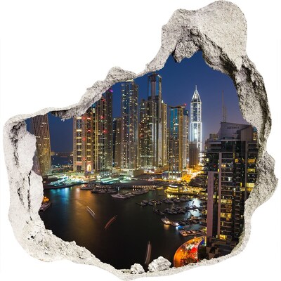 Fototapeta dziura na ścianę Marina w Dubaju