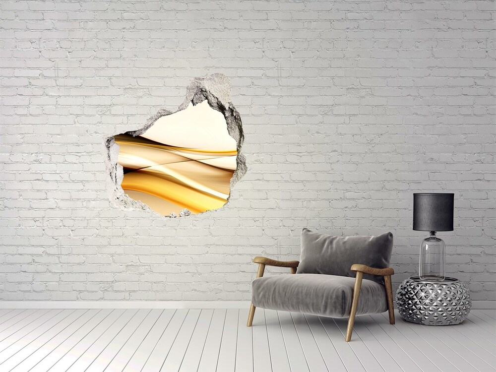 Dziura 3d fototapeta naklejka Abstrakcyjne fale
