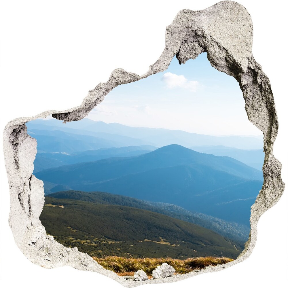 Dziura 3d w ścianie na ścianę Park narodowy Tatry