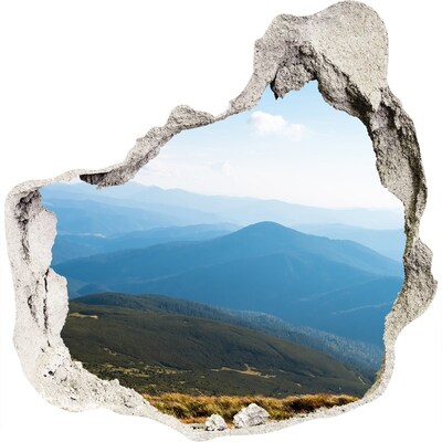 Dziura 3d w ścianie na ścianę Park narodowy Tatry