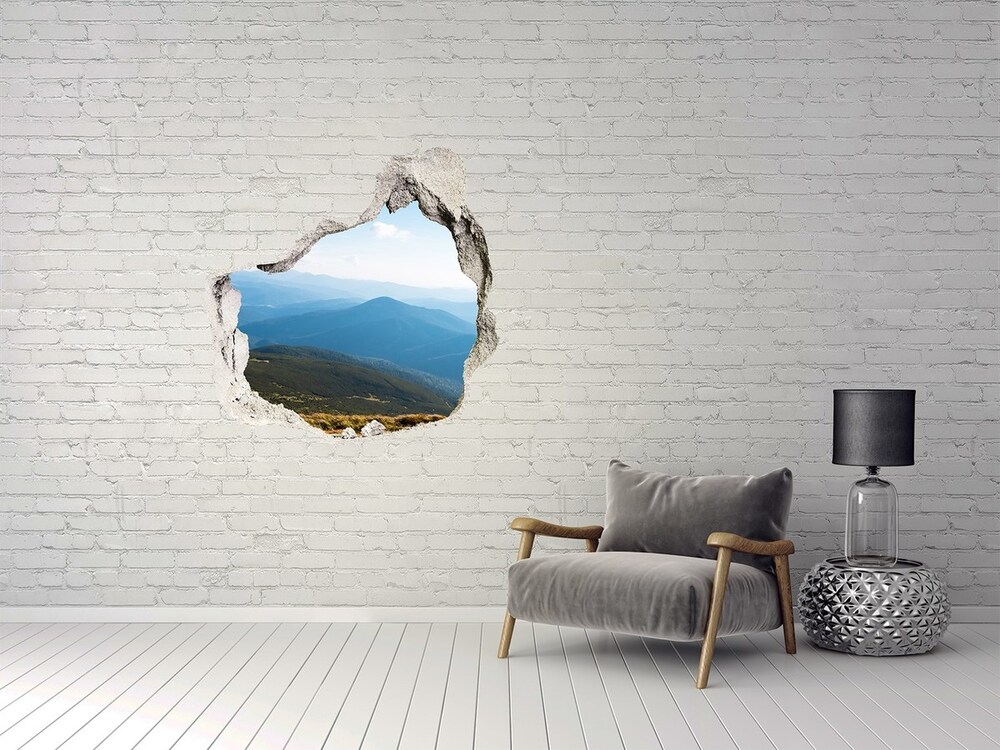 Dziura 3d w ścianie na ścianę Park narodowy Tatry
