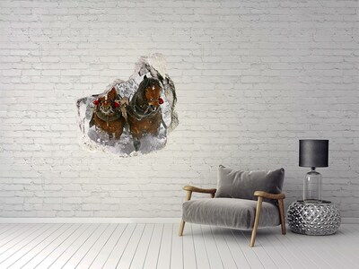 Dziura 3d fototapeta na ścianę naklejka Kulig
