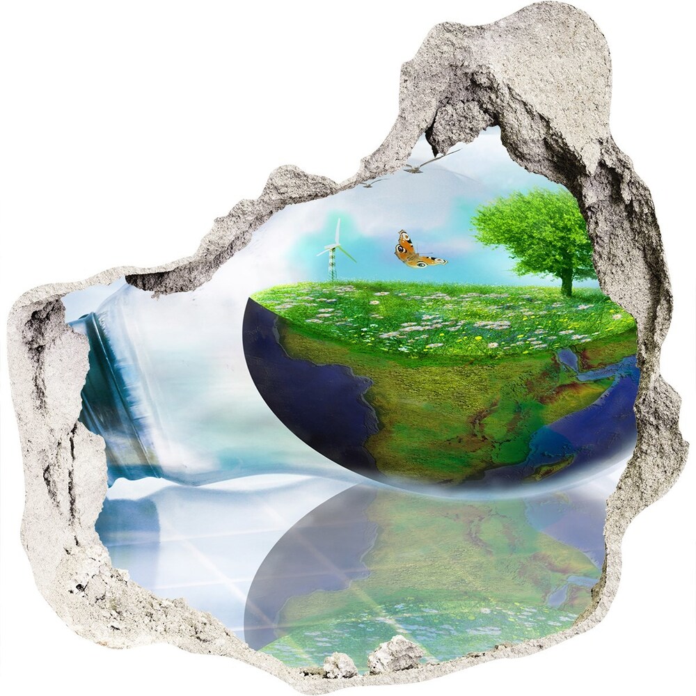 Dziura 3d fototapeta ścienna Zasoby ekologiczne