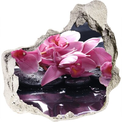 Samoprzylepna naklejka na ścianę Różowa orchidea