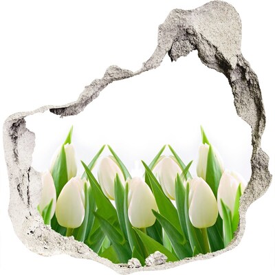 Samoprzylepna naklejka fototapeta Białe tulipany