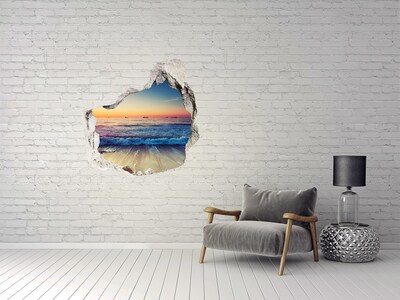 naklejka fototapeta 3D Wschód słońca morze