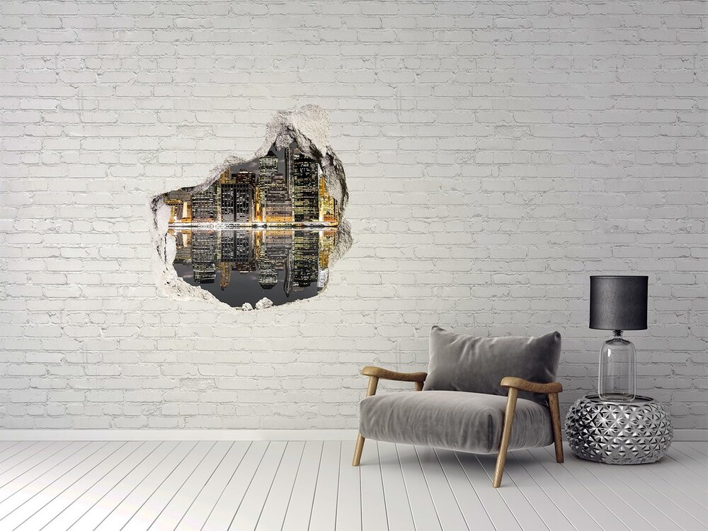 naklejka fototapeta 3D widok Nowy Jork nocą